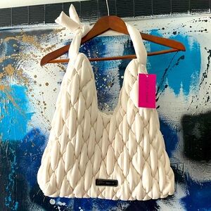 NWT Betsey Johnson white purse/shoulder bag